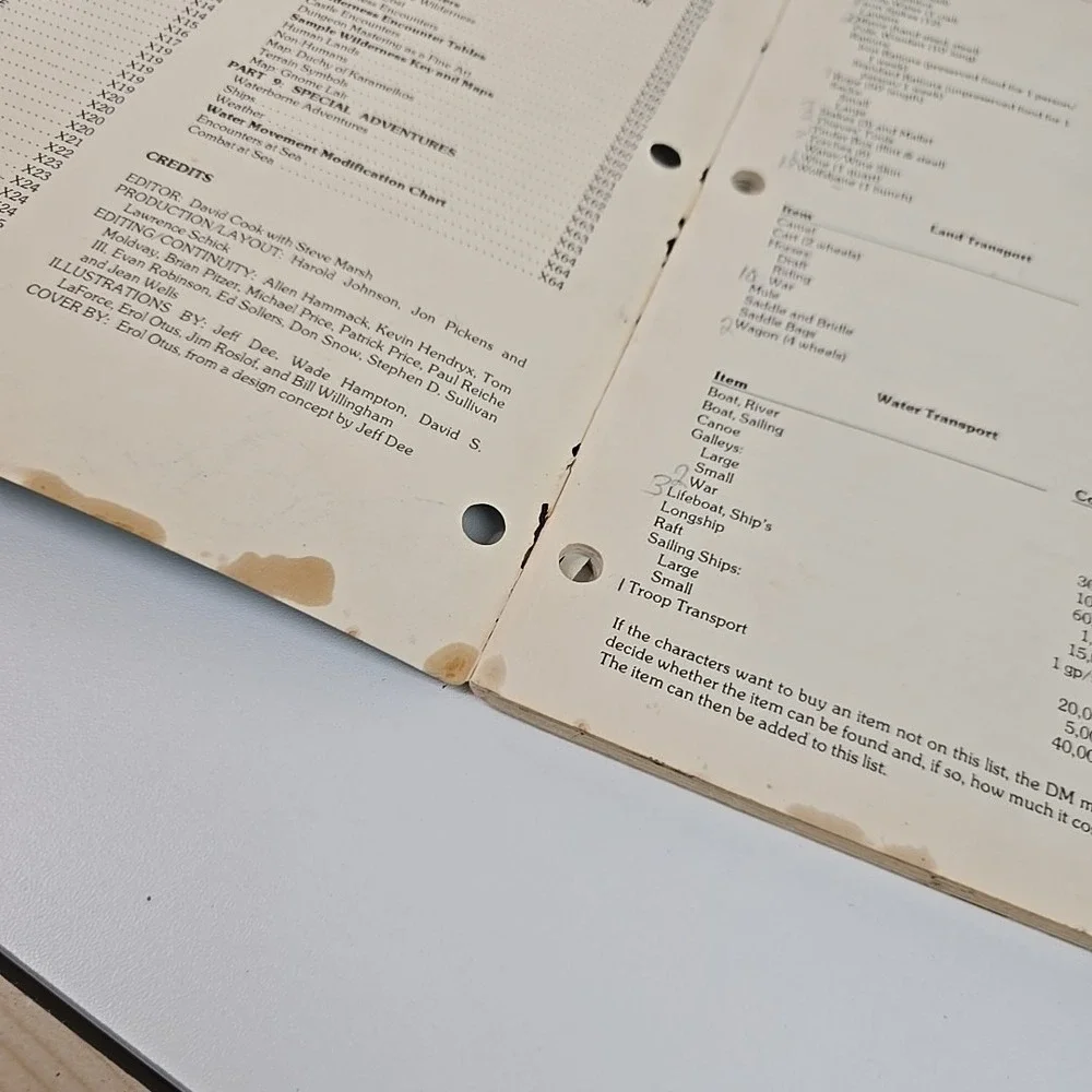Dungeons‎ & Dragons Basic Rules 1 1980 1st Printing + Expert, Log, & Module READ